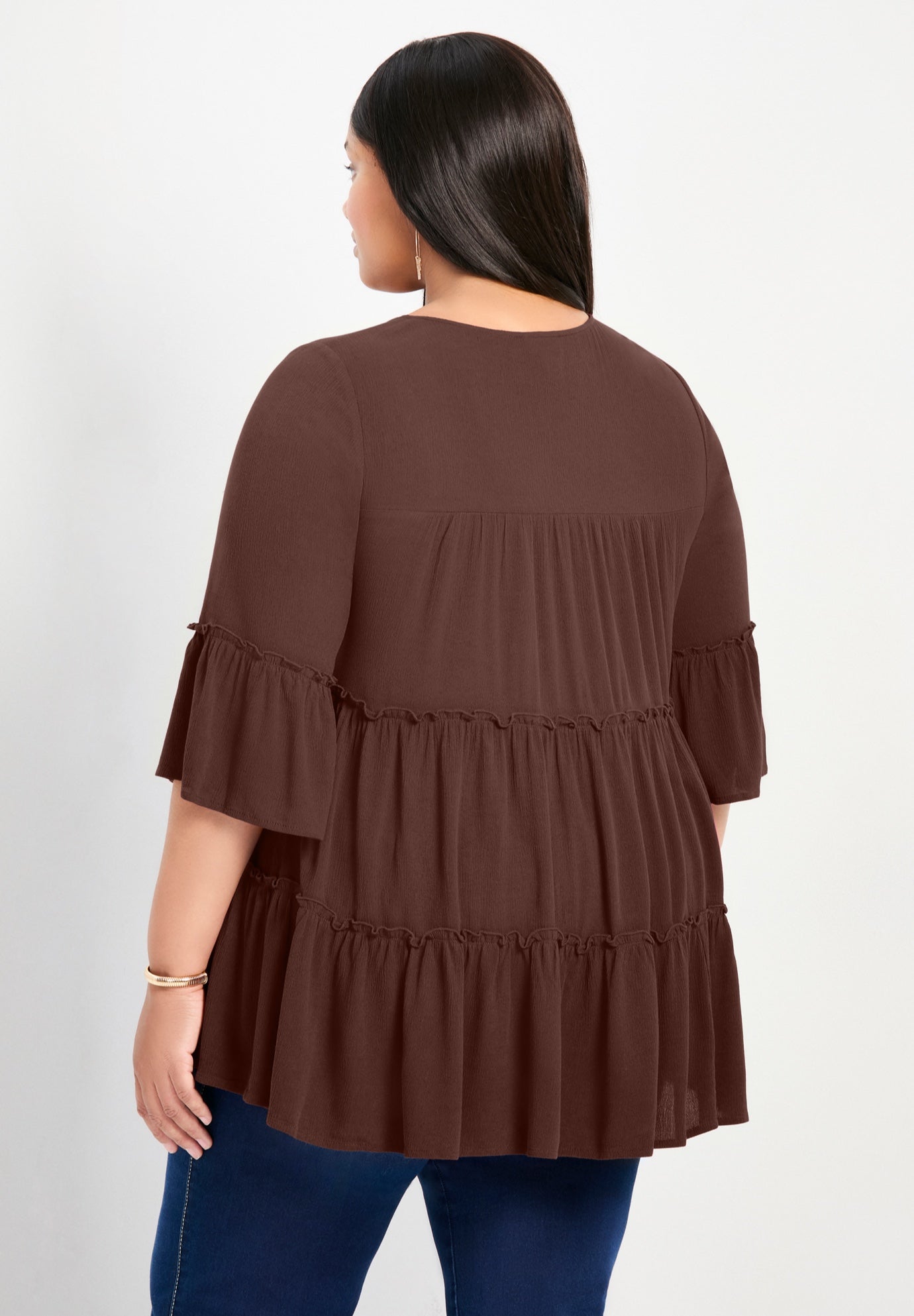 Amy Tiered Bell Sleeve Blouse image number 1