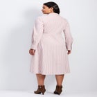 Bethany Poplin Tie Front Shirtdress image number null