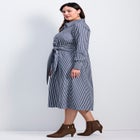 Bethany Poplin Tie Front Shirtdress image number null