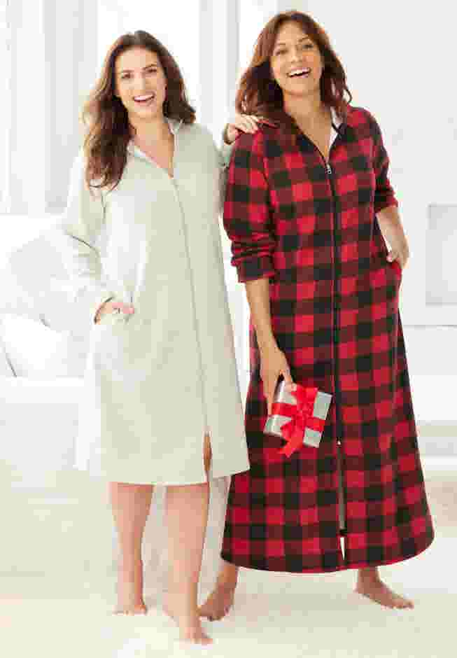 Short Hooded Sweatshirt Robe image number 5