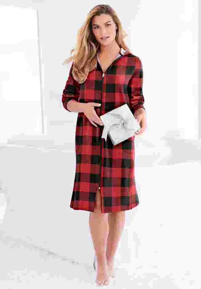 Short Hooded Sweatshirt Robe image number 7