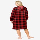 Short Hooded Sweatshirt Robe image number null