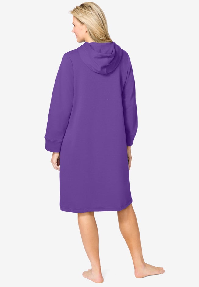 Short Hooded Sweatshirt Robe image number 1