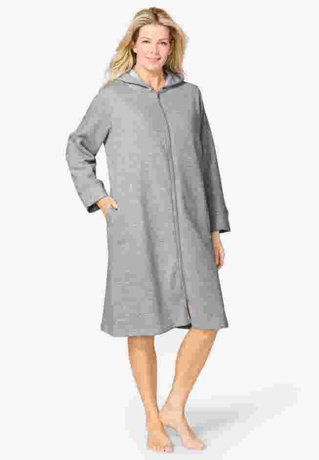 Short Hooded Sweatshirt Robe image number 0