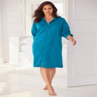 Short Hooded Sweatshirt Robe image number null