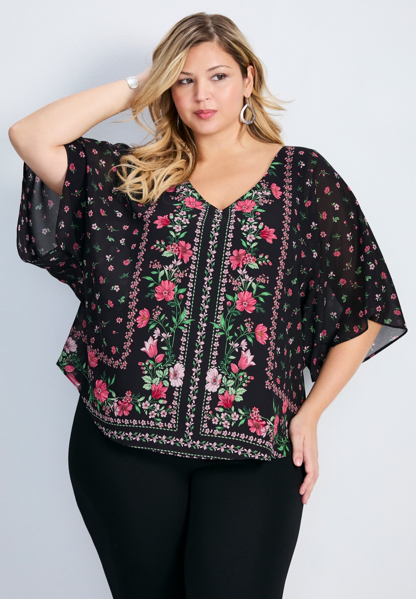 Love Story Overlay Blouse image number 0