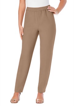 Plus Size Classic Bend Over&reg; Structured Straight Leg Pull-On Pant