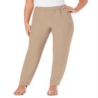 Plus Size Classic Bend Over&reg; Structured Straight Leg Pull-On Pant image number null