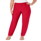 Classic Bend Over&reg; Pant &ndash; Woven Pull-On Straight Leg Pant image number null