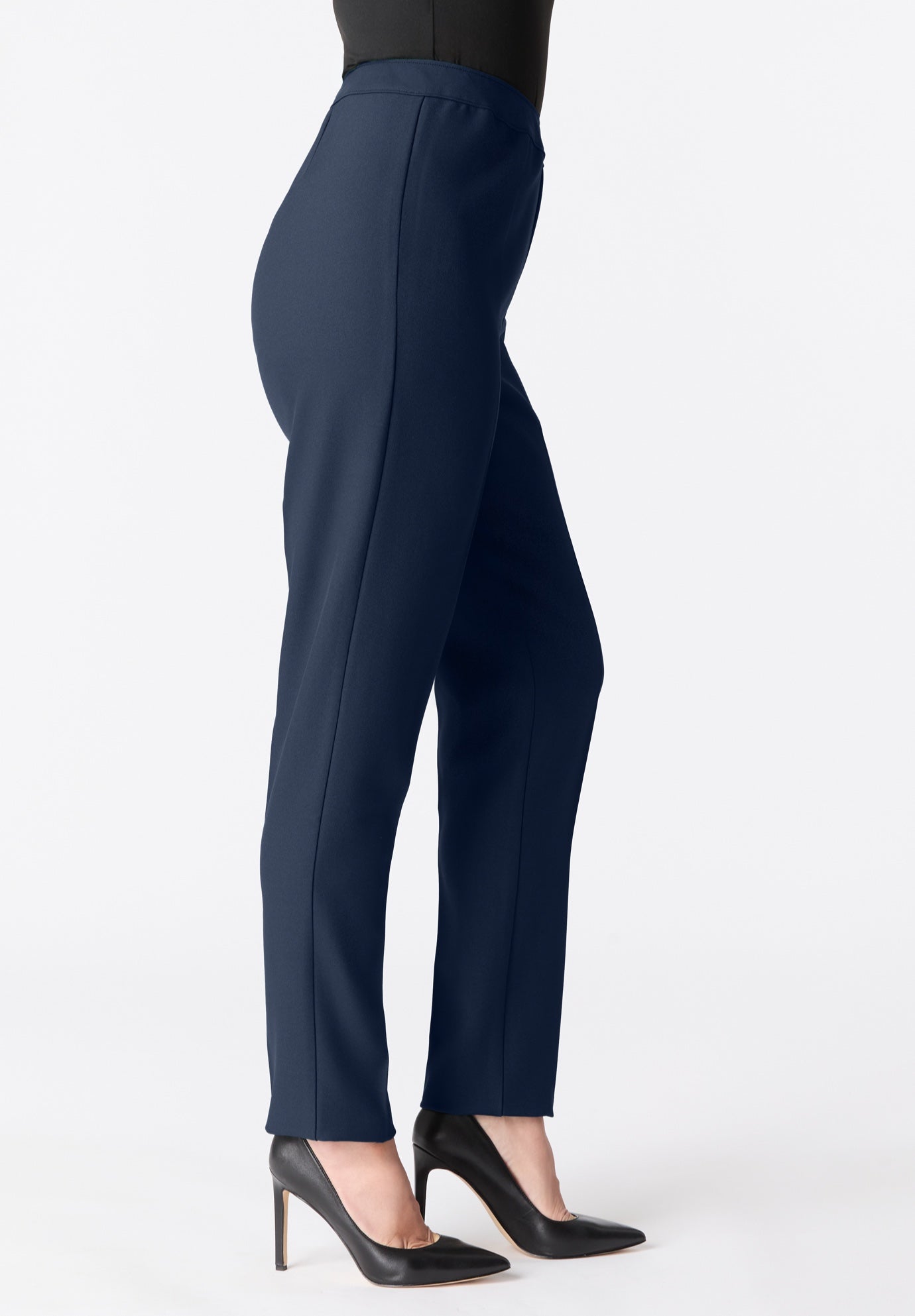 Plus Size Classic Bend Over&reg; Structured Straight Leg Pull-On Pant image number 2
