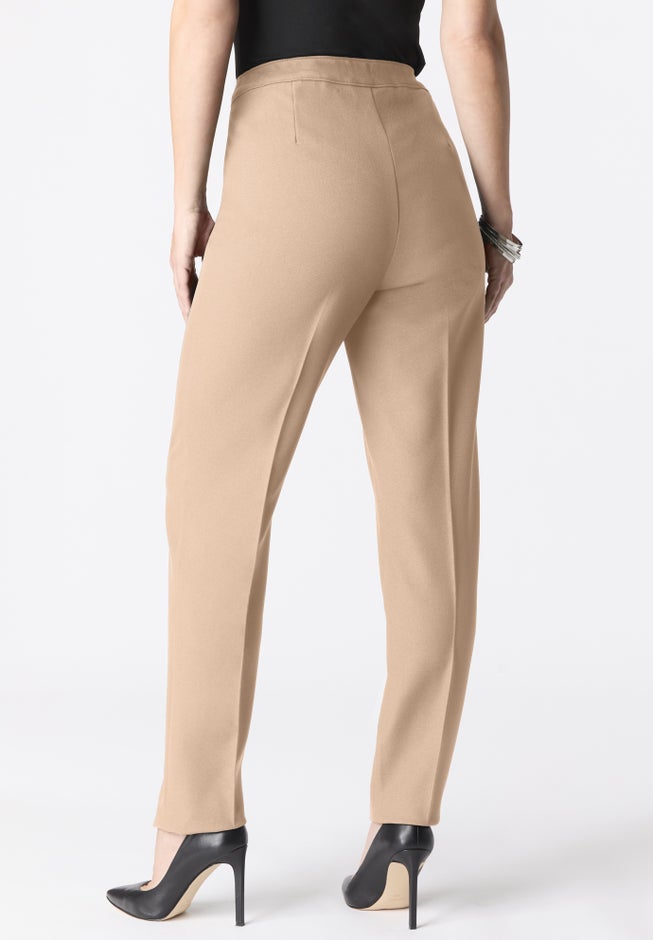 Plus Size Bend Over&reg; Classic Structured Straight-Leg Pull-On Pant image number 4