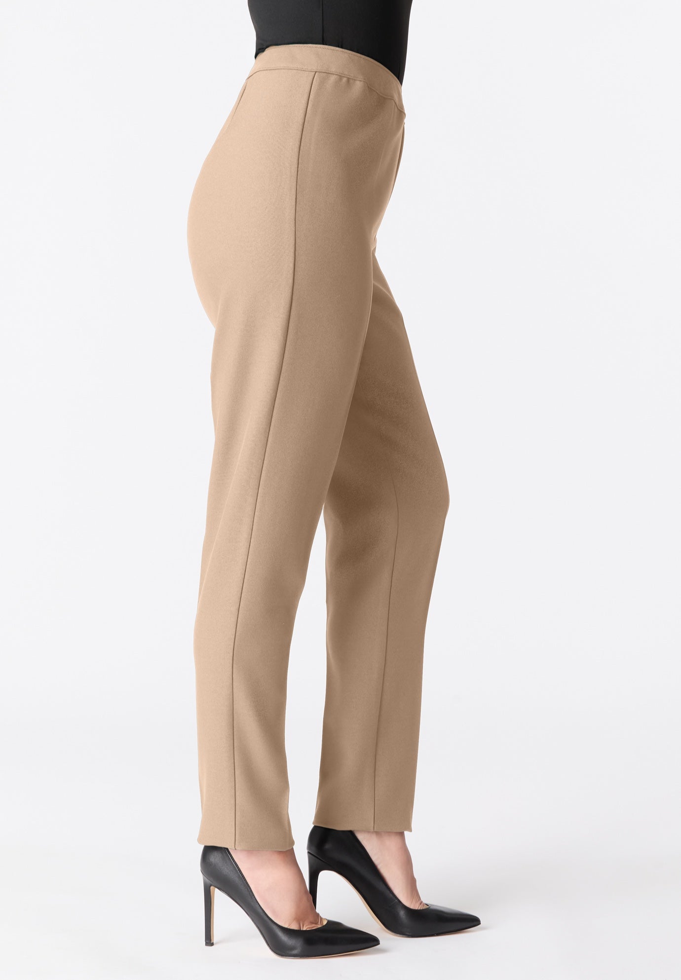Plus Size Bend Over&reg; Classic Structured Straight-Leg Pull-On Pant image number 3
