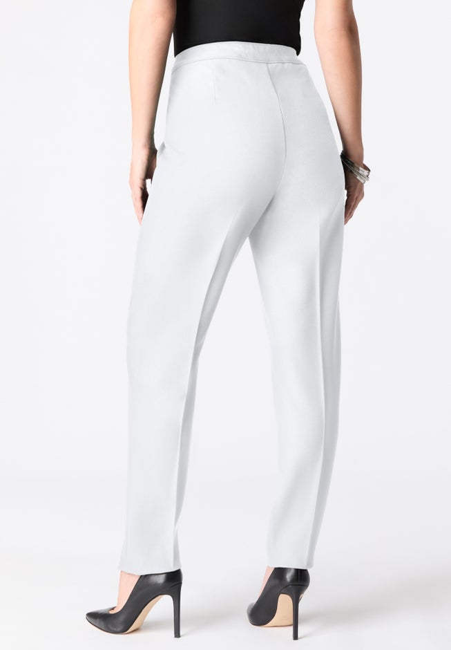 Plus Size Bend Over&reg; Classic Structured Straight-Leg Pull-On Pant image number 3