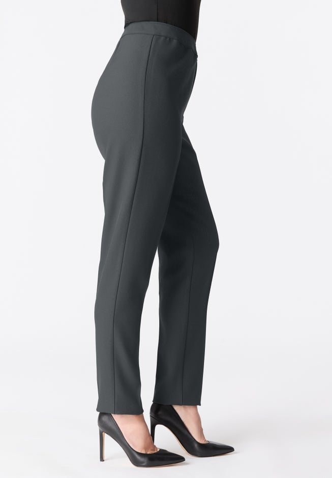 Plus Size Bend Over&reg; Classic Structured Straight-Leg Pull-On Pant image number 2