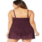 Crochet Side Slit V-Neck Swimdress image number null