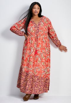 Floral Falls Tiered Maxi Dress