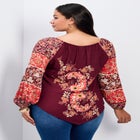 Nichola Scarf Print Top image number null