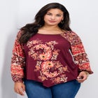 Nichola Scarf Print Top image number null