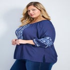 Anna Embroidery Detail Top image number null