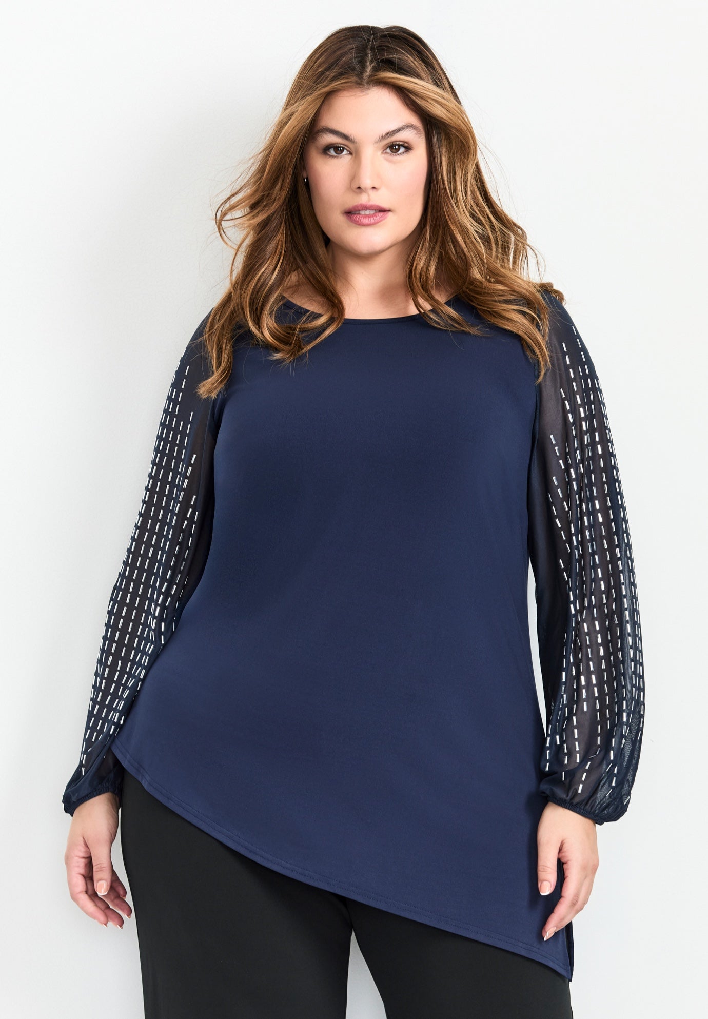 Glitz Embellished Sleeve Tunic image number 0