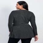 Glamour Sparkle Wrap Top image number 1