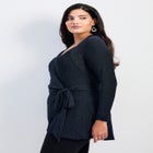 Glamour Sparkle Wrap Top image number 2