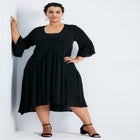 Vicki Textured Dobby Bell Sleeve Dress image number null