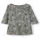 Stretch Cotton Boatneck Tunic image number null