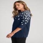 Stretch Cotton Boatneck Tunic image number null