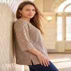 Stretch Cotton Boatneck Tunic image number null