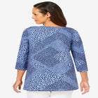 Stretch Cotton Boatneck Tunic image number null