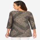 Stretch Cotton Boatneck Tunic image number null