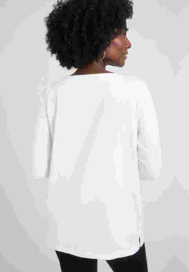 Stretch Cotton Boatneck Tunic image number 2
