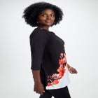 Stretch Cotton Boatneck Tunic image number null