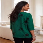 Stretch Cotton Boatneck Tunic image number 1