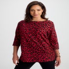 Stretch Cotton Boatneck Tunic image number null