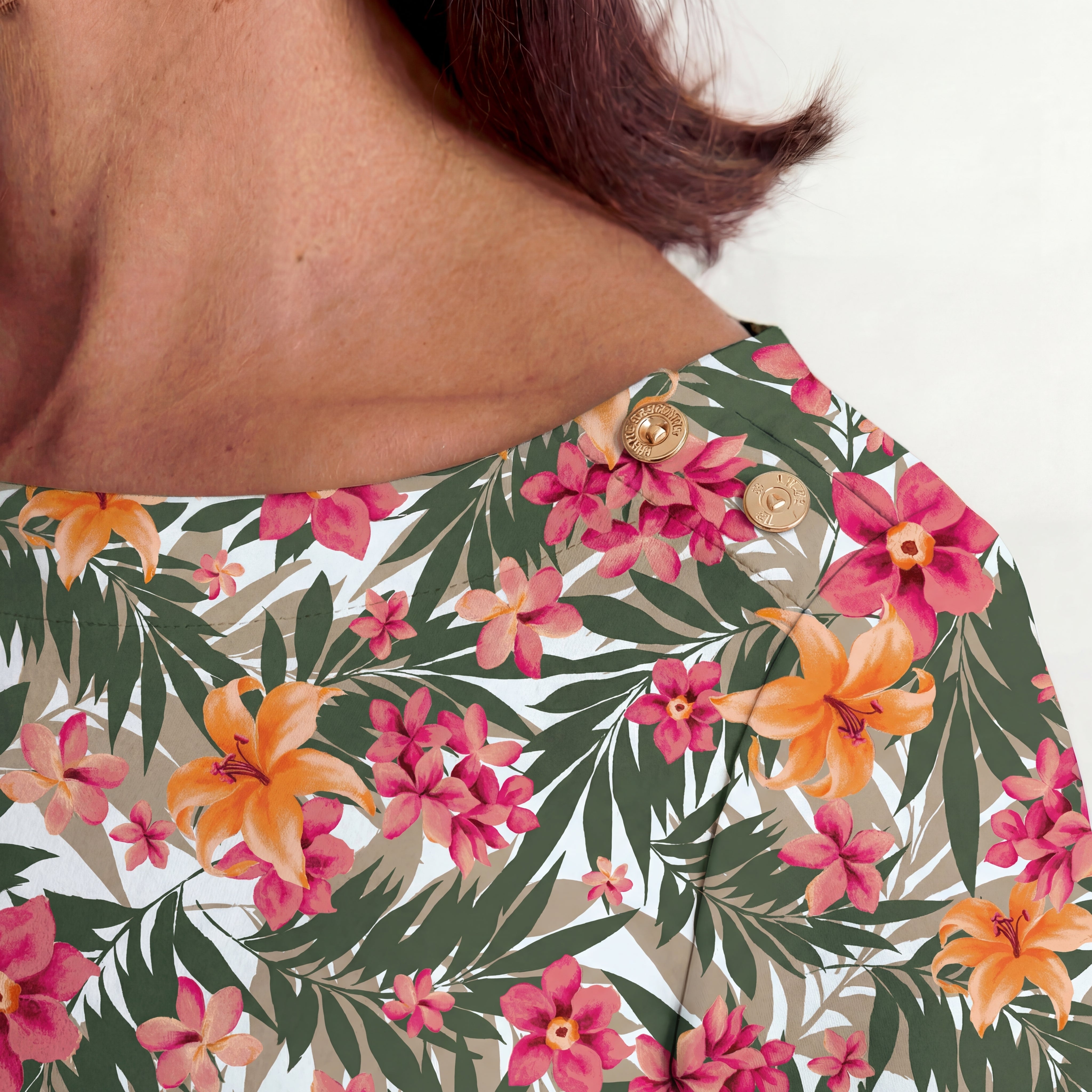 Stretch Cotton Boatneck Tunic image number 1