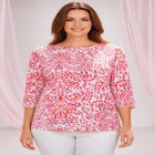 Stretch Cotton Boatneck Tunic image number null