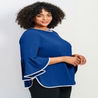 Ivana Contrast Bell Sleeve Top image number 2