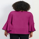 Ivana Contrast Bell Sleeve Top image number 1
