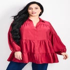 Amari Tiered Tunic Shirt image number 0