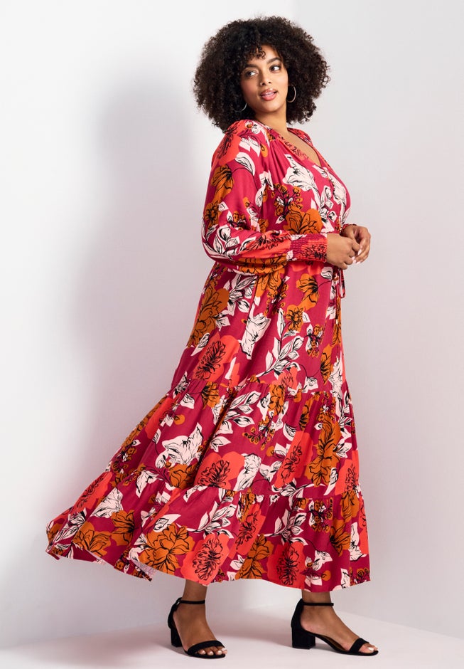 Second Nature Blouson Sleeve Maxi Dress image number 2