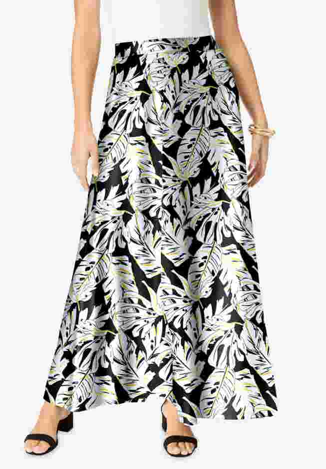 Ultrasmooth® Fabric Maxi Skirt image number 0
