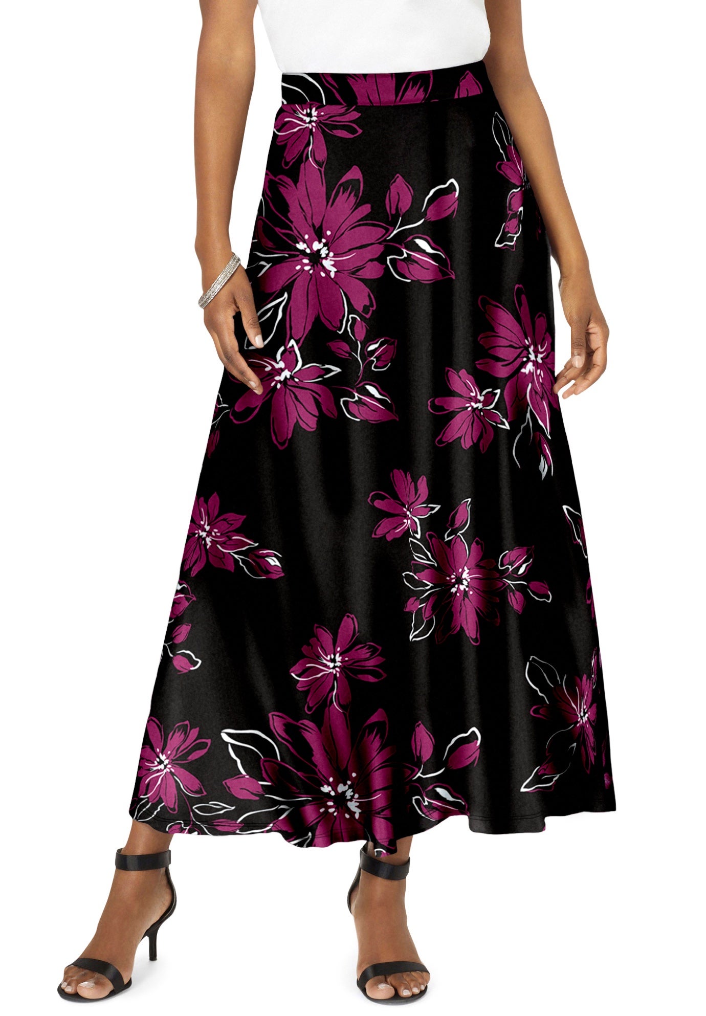 Ultrasmooth® Fabric Maxi Skirt image number 0