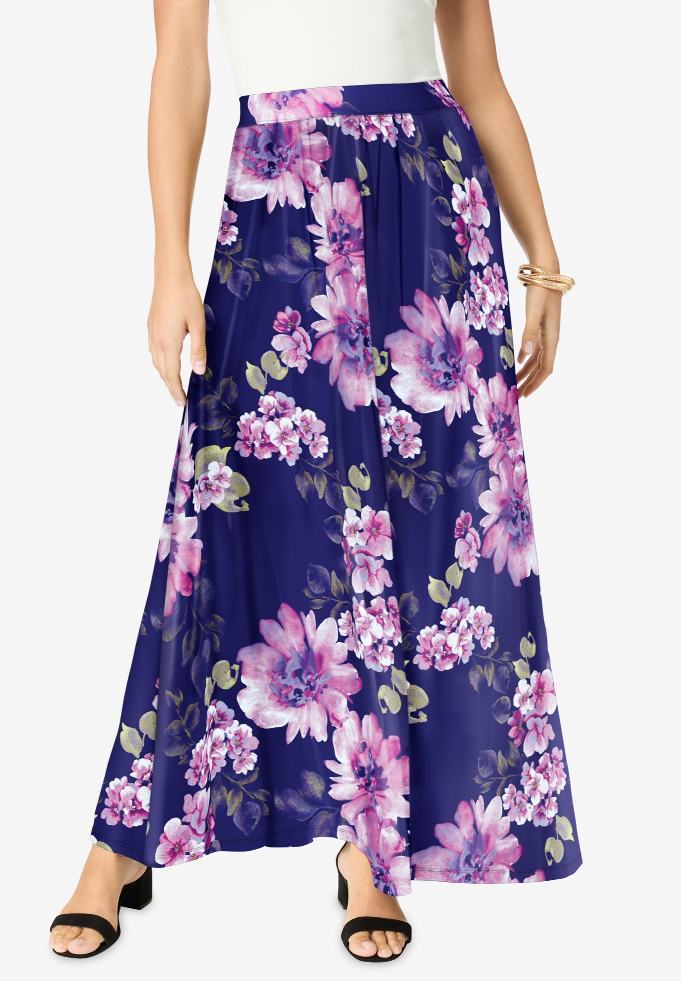 Ultrasmooth® Fabric Maxi Skirt image number 0