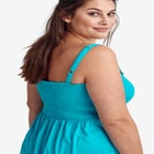 Smocked Bodice Tank Dress image number null