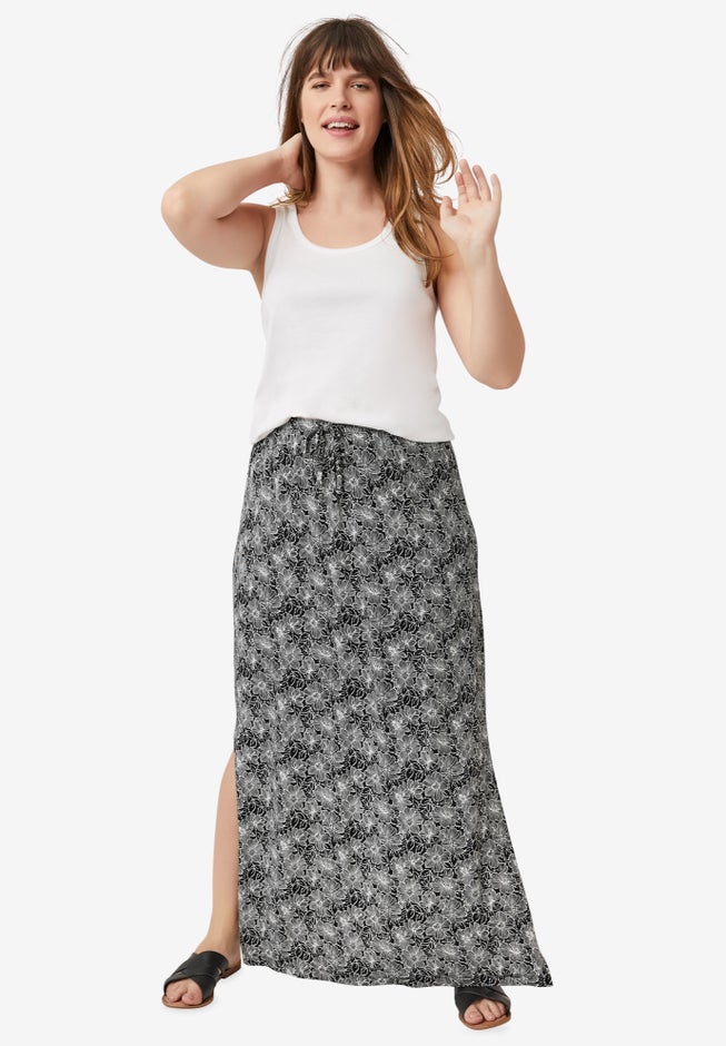 Knit Maxi Skirt image number 1