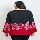 Tamlyn Lace Up Print Top image number null