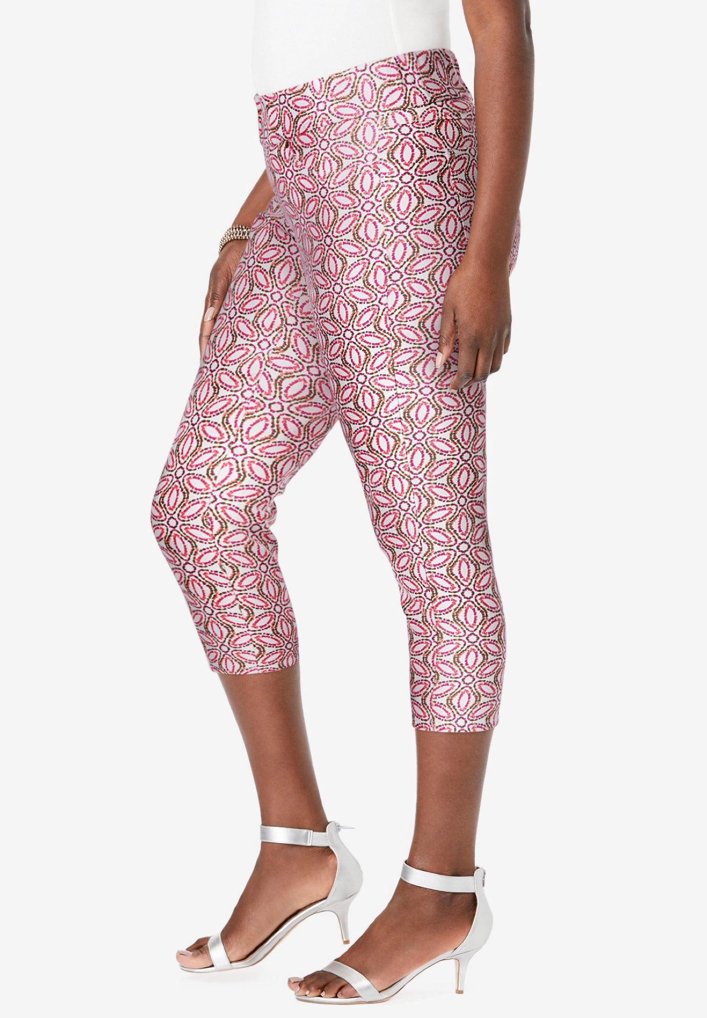 Comfort Waist Stretch Denim Capris image number 2