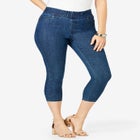 Comfort Waist Stretch Denim Capris image number null